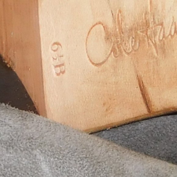 Cole Haan Nike Air Grey Suede/Leather Block Heels - Picture 11 of 12